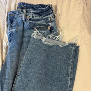 American Eagle Frayed Hem Jeans